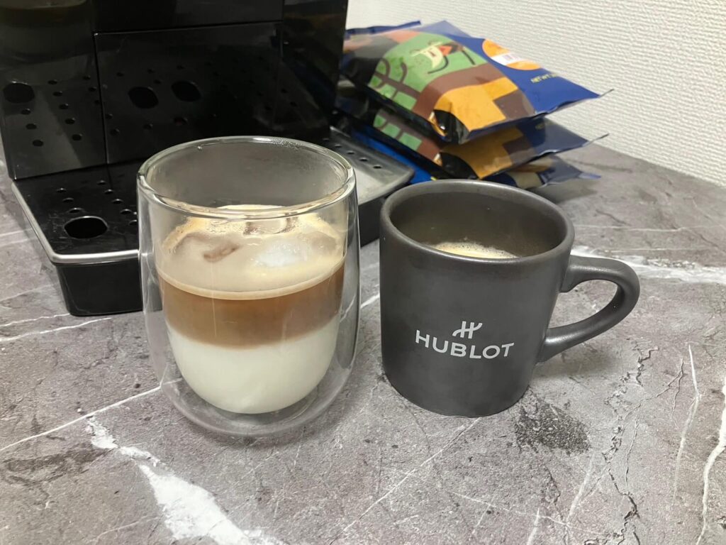 レビュー③：カフェラテやアイスコーヒーも楽しめる２