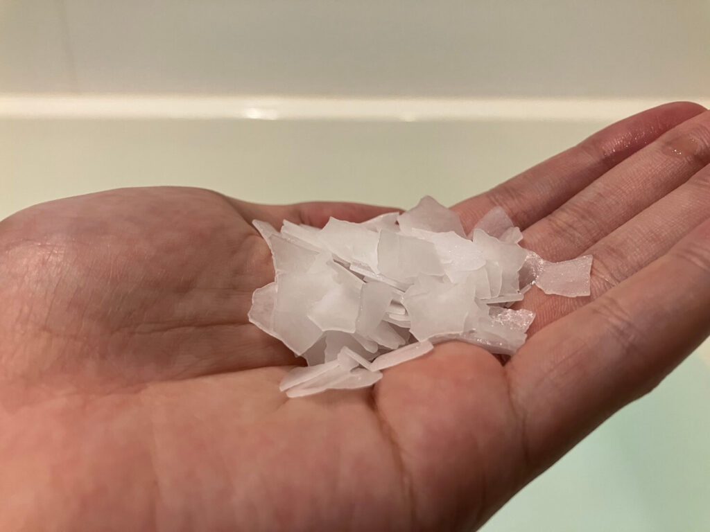 レビュー④：食品グレードで肌への刺激も少ない