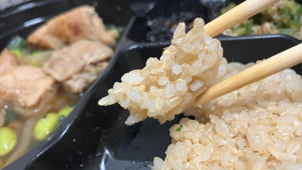 お米は固まっていた