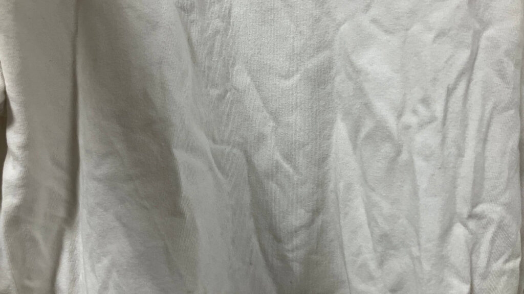 シワシワのTシャツでも...
