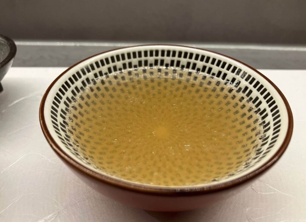 メニュー⑦：日本酒出汁割り