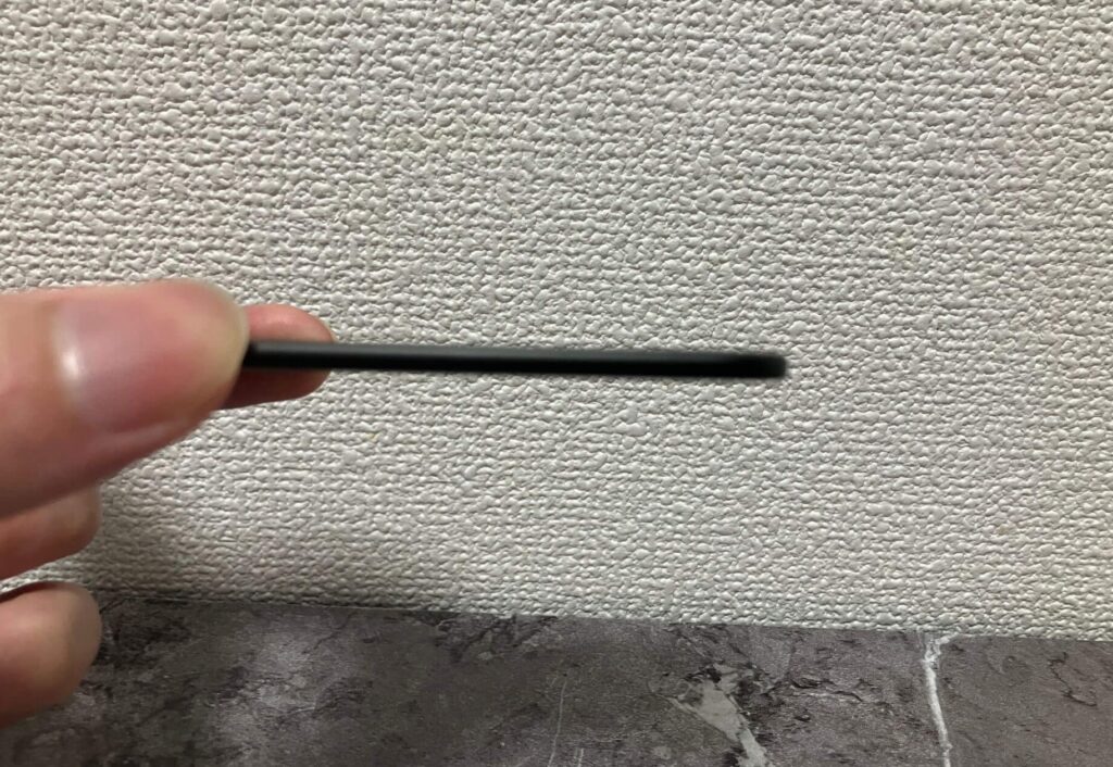 厚さは約3mmほど