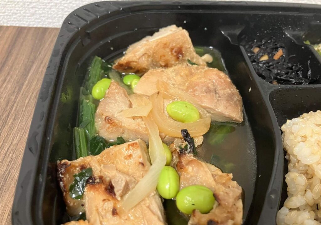 鶏肉と枝豆
