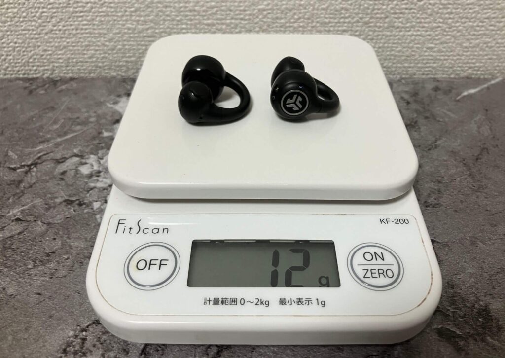 イヤホン単体だと12g