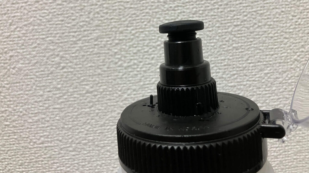 一段階伸ばしても水はほぼ出ない