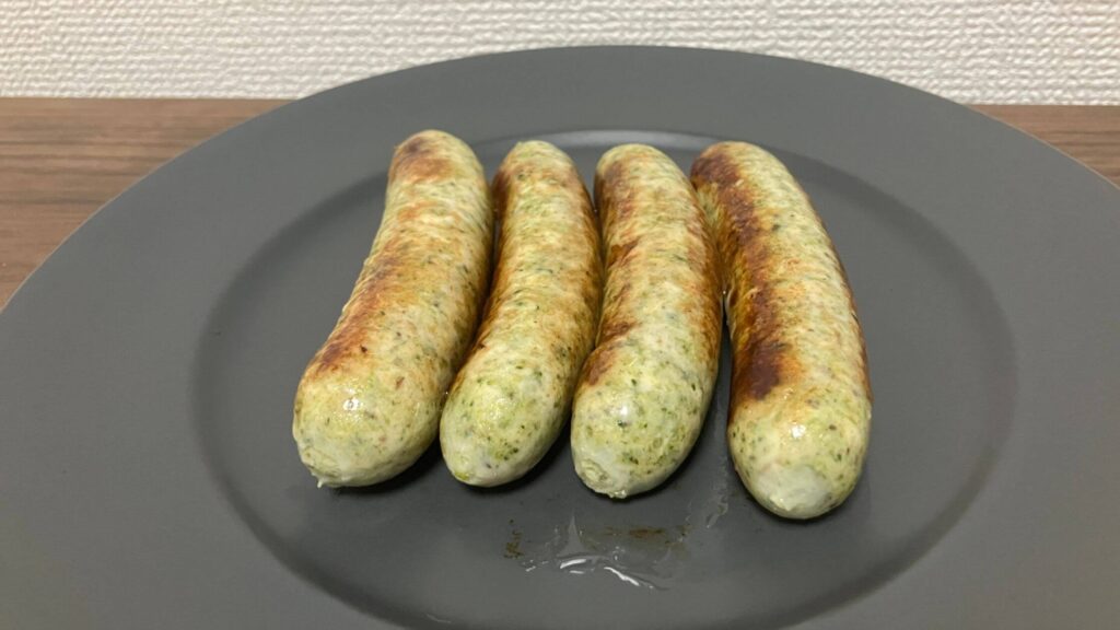 美ボディ筋肉ソーセージの焼き上がり