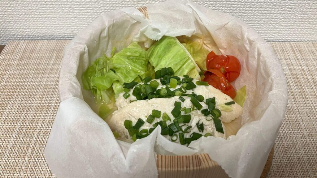 使い方①：蒸し料理