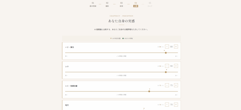 AI診断と実感のズレを修正