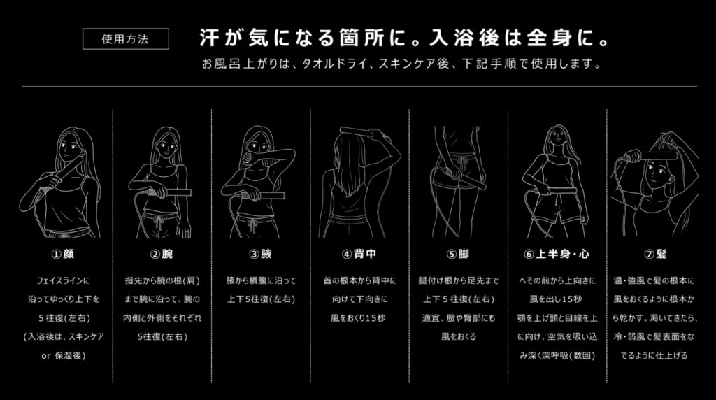 LICO THE AIR CLEANSE SHOWER(ライコ エアークレンズシャワー)の使い方
