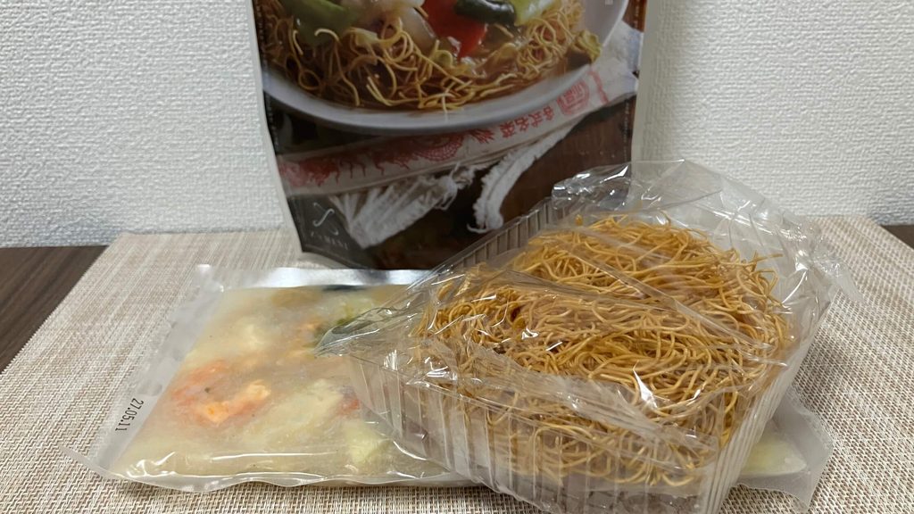 麺と具入り餡が分かれている