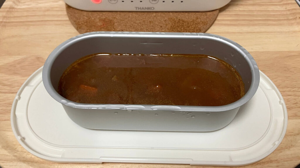 ほかほかのレトルトカレー