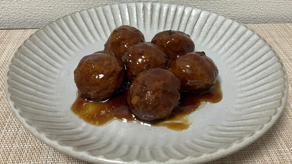Z'sMENUレビュー②:黒甘酢肉団子