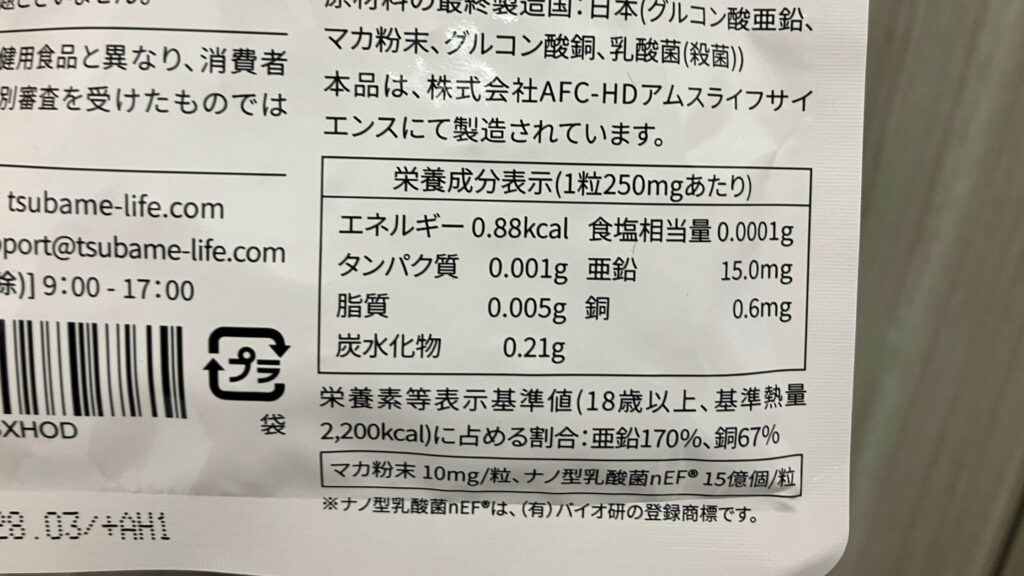 栄養成分