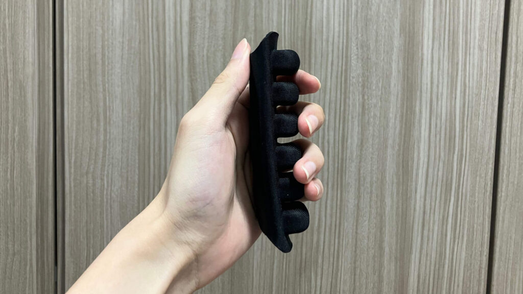 エアセルが持ち手から伝わる圧力を分散する