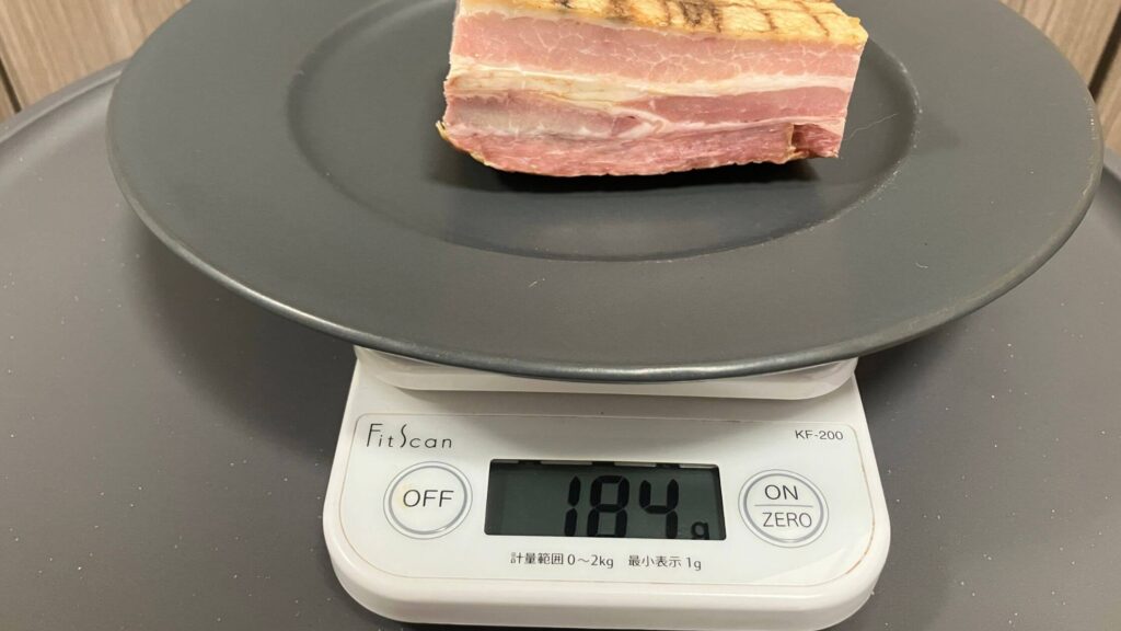 184gだった