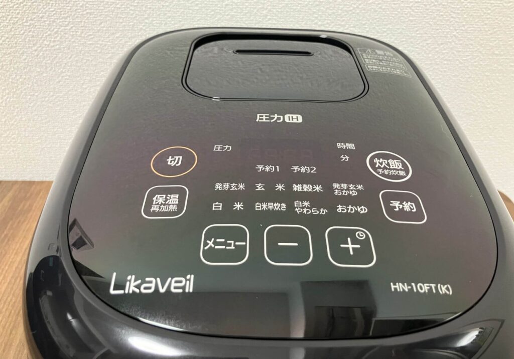 全8種類の炊飯メニューを使える