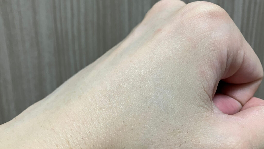 塗布後の油膜感はあまりない