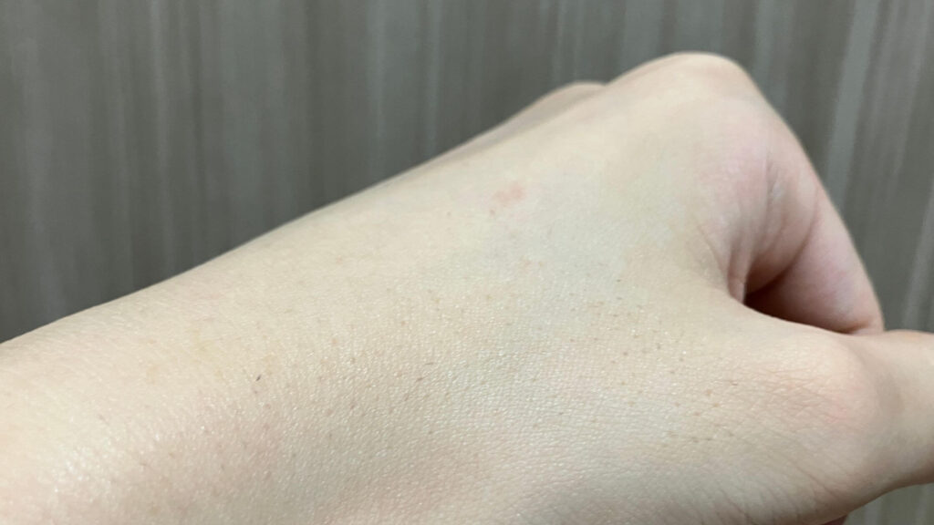 使用後はしっとり感がある
