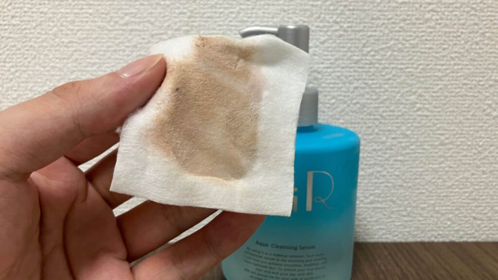 1回の拭き取りでさっぱりできる