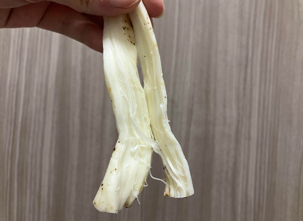 調理をせず、そのまま割いて食べられる