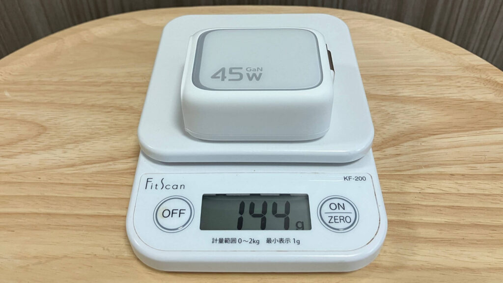 約144gと少し重め